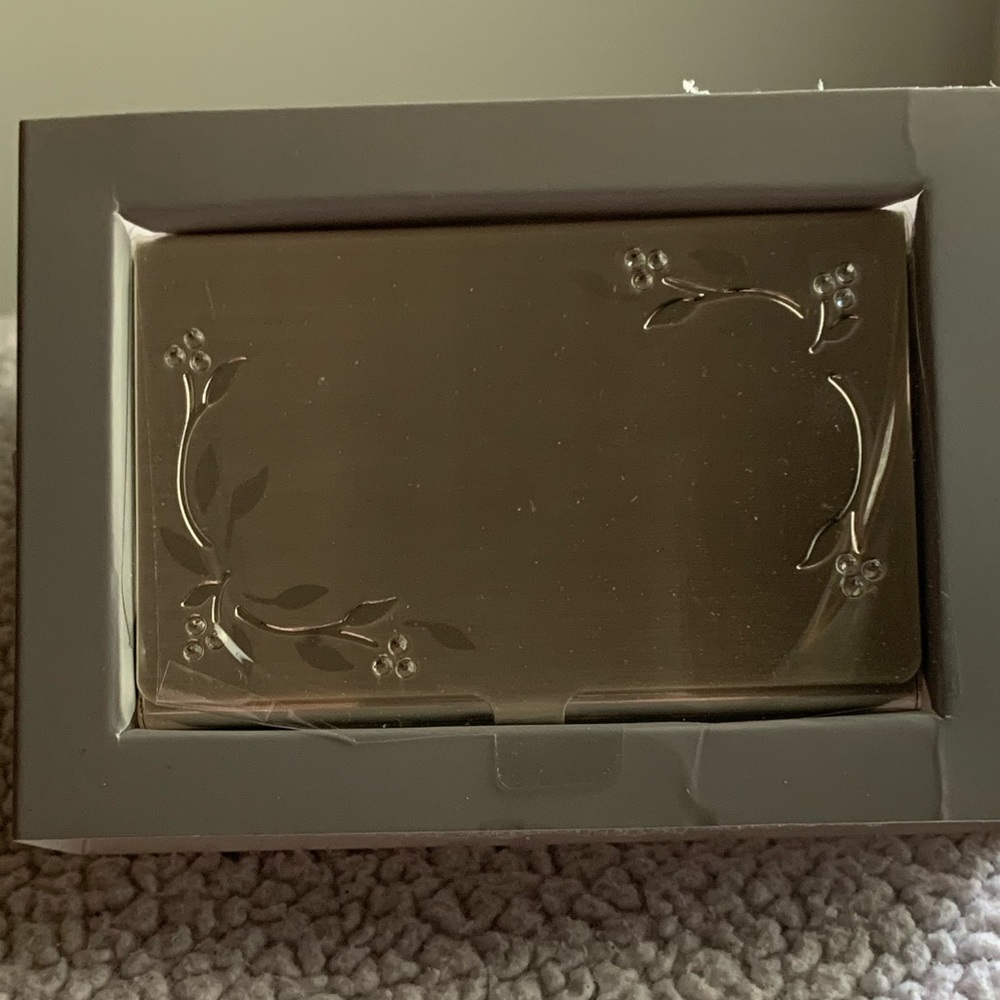 TR Design Rhinestones engravable business card